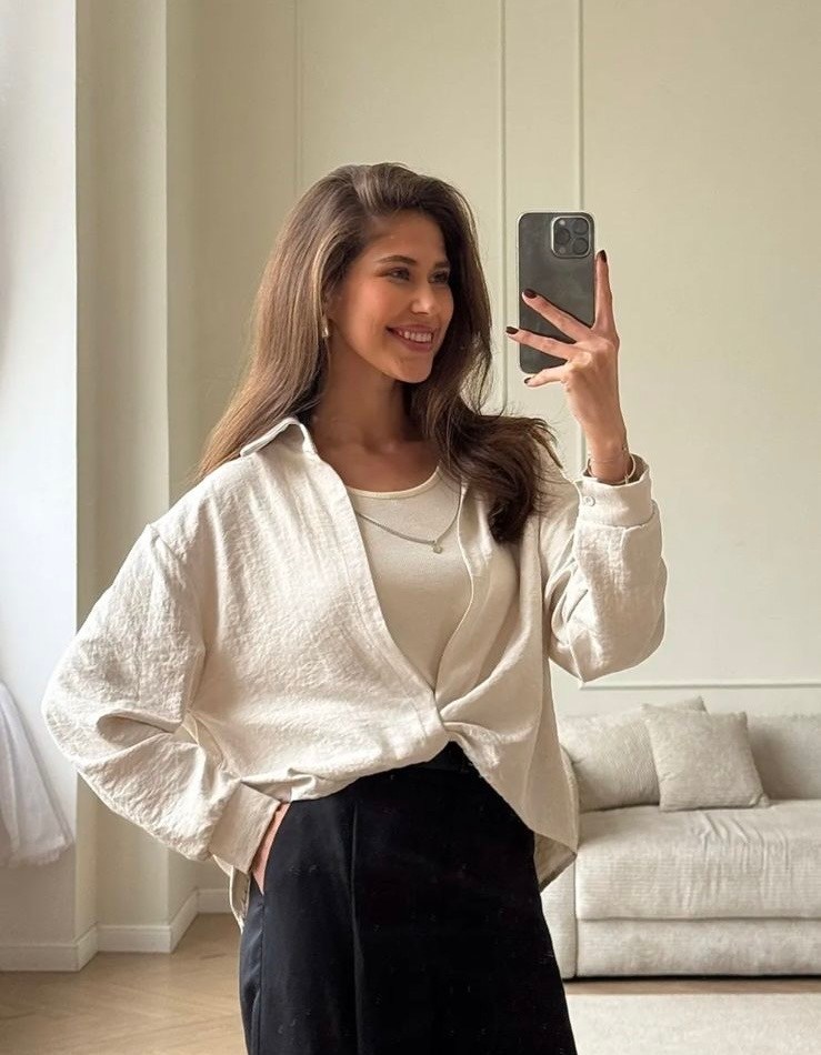 рубашка с топом,рубашка лен,коричневая рубашка,женская рубашка оверсайз,рубашка