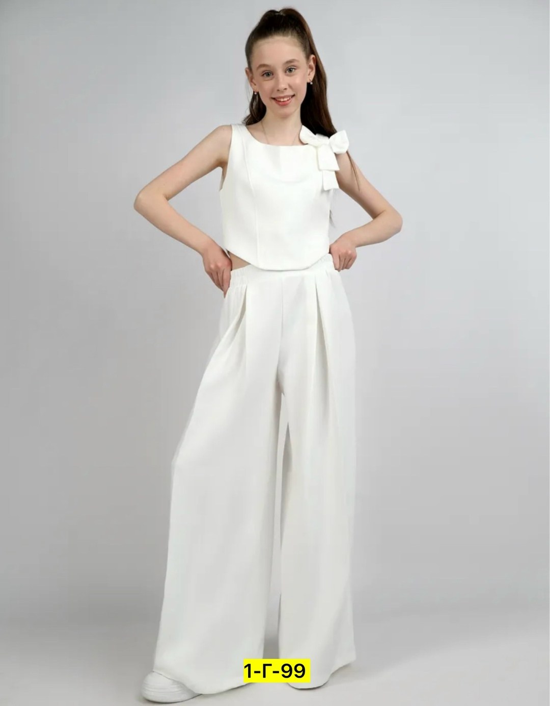 комбинезон брючный,костюм нарядный брючный,нарядный брючный костюм для девочки,комбинезон брючный вечерний,костюм брючный нарядный праздничный на выпускной белый татына девочки