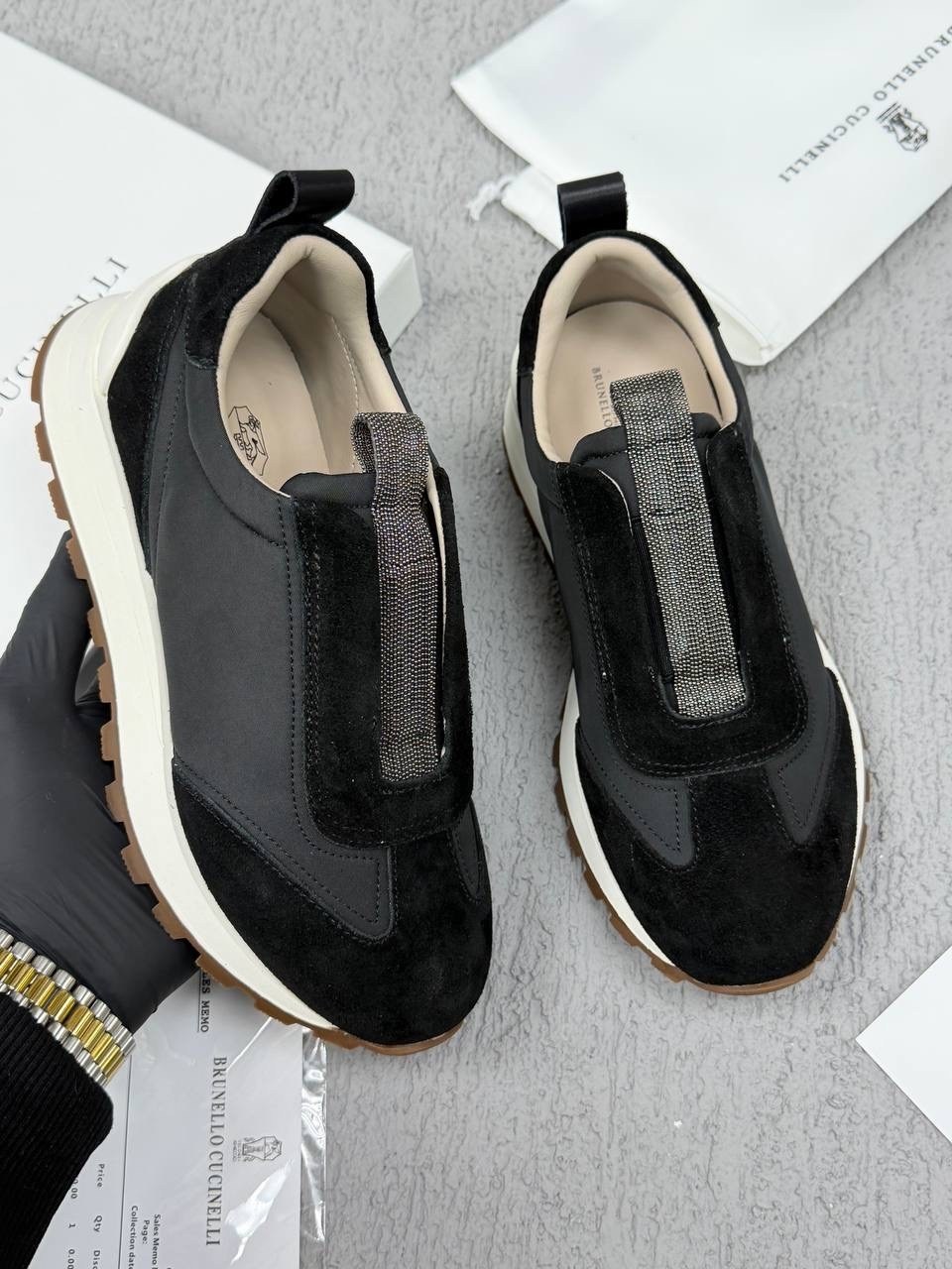 комбинированные кроссовки brunello cucinelli,замшевые кроссовки brunello cucinelli,кроссовки brunello cucinelli черный,brunello cucinelli кроссовки,