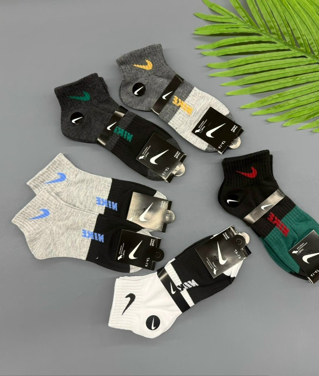мужские спортивные носки,носки мужские 10 пар nike,носки спортивные,носки спортивные набор,комплект носков nike