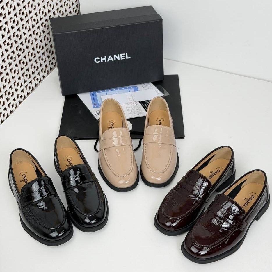 лоферы chanel,,женские кожаные черные лоферы chanel,туфли chanel,лоферы женские