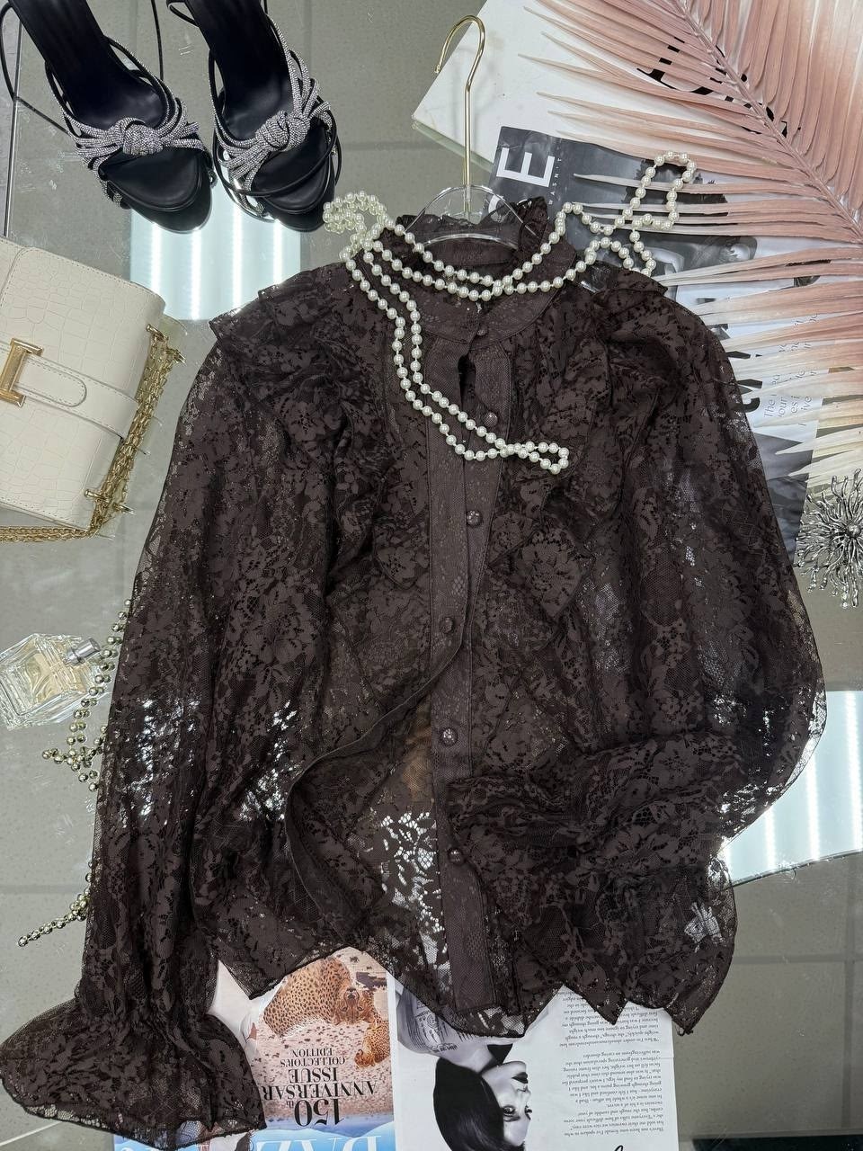 женская кружевная рубашка-блузка из гипюра,блузка кружевная,рубашка кружевная,женская кружевная рубашка,красная кружевная рубашка