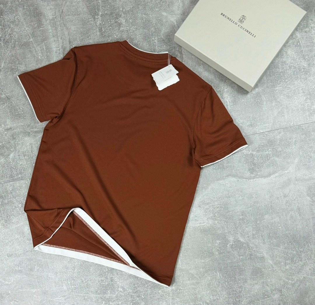 футболки мужские,футболка,мужские футболки brunello cucinelli,футболка коричневая,футболки базовая