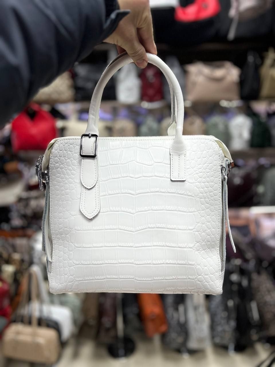 сумка,сумка женская,женская кожаная сумка под крокодила 8800-220 ред,женская кожаная сумка,женская кожаная сумка под крокодила