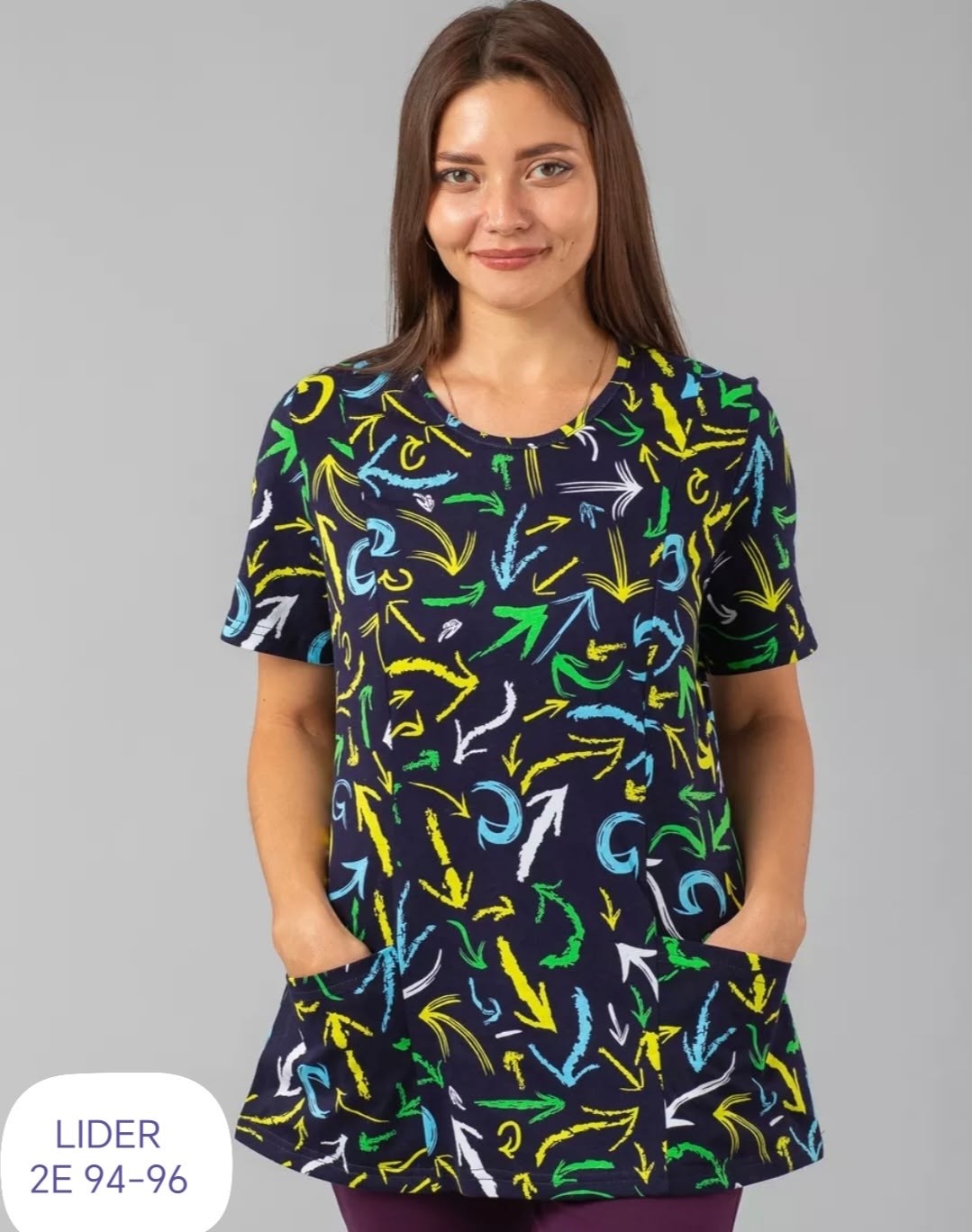 длинная футболка с принтом больших размеров домия,медицинская блуза,блуза медицинская женская,блузка медицинская,халат женский