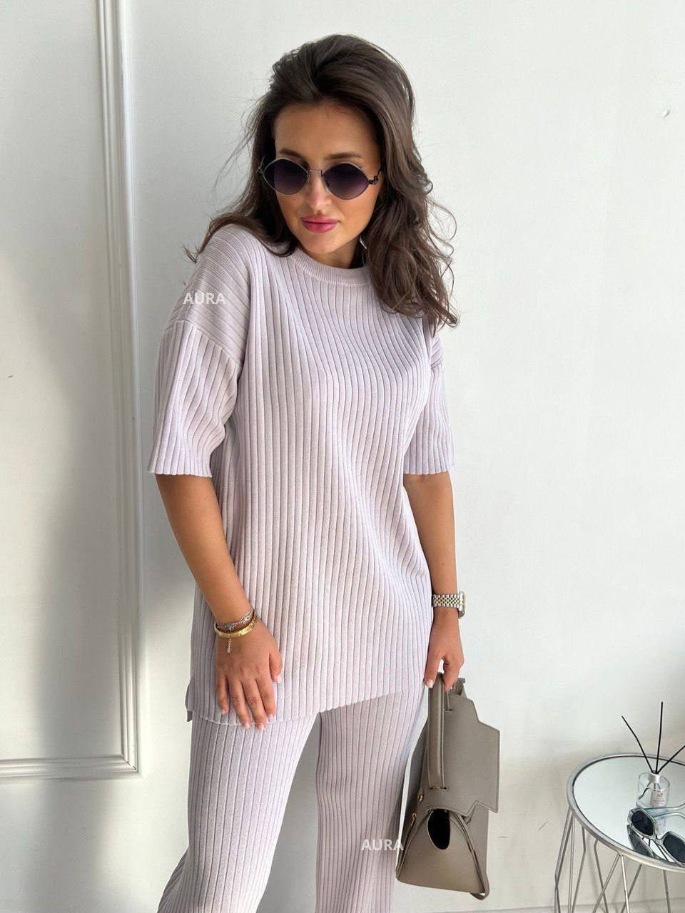 костюм трикотажный,брючные костюмы женские,брючный комплект,трикотажный брючный костюм,женский костюм свободного кроя