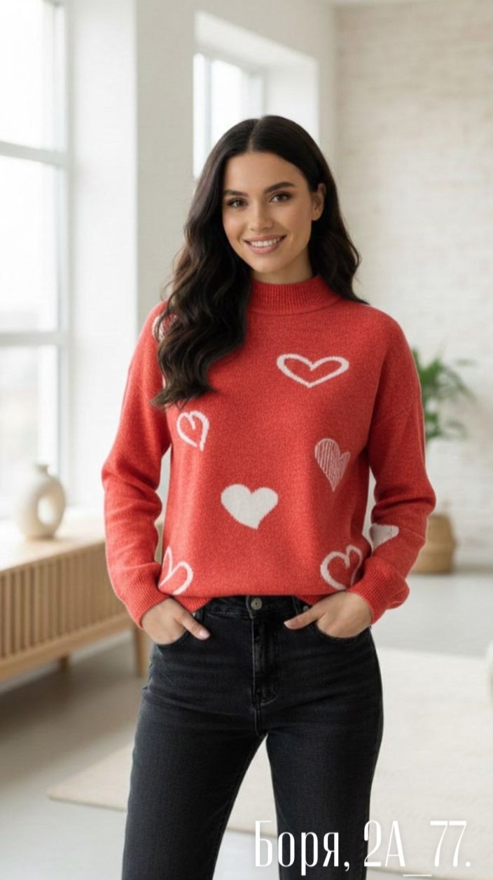 свитер женский,женская кофта,кофта женская свитер,свитшот женская,джемпер с сердечками