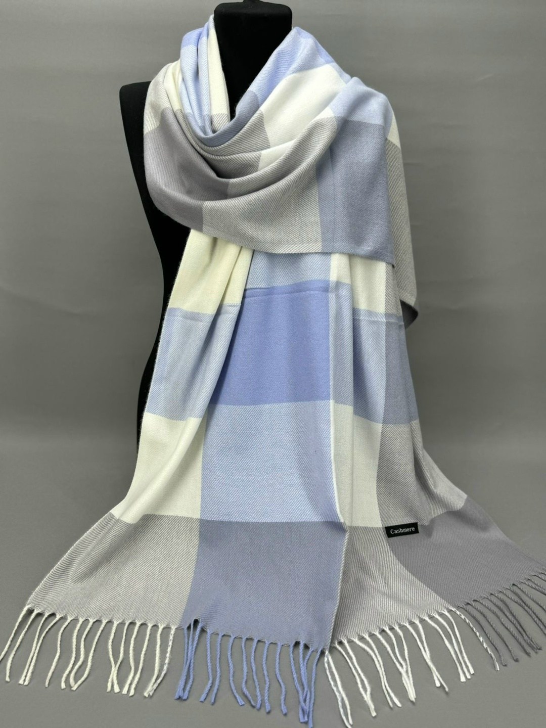 модные женские шарфы,женский палантин,шарф палантин женский,палантин шарф в клетку теплый d&t shop,шарф плед