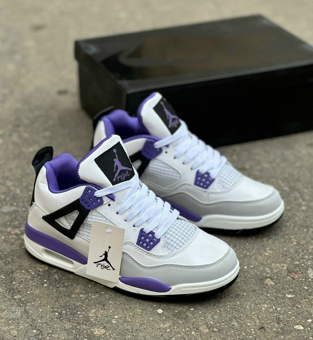 кроссовки nike air jordan 4 retro,nike air jordan 4 white purple,кроссовки,кроссовки nike air jordan 4,кроссовки air jordan air jordan 4 retro