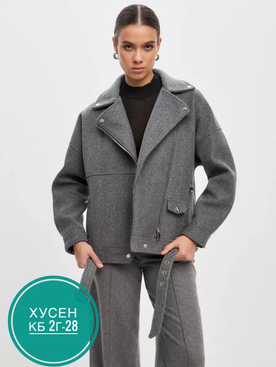 куртка из пальтовой ткани,куртка из пальтовой ткани серая,куртка из пальтовой ткани серая fly-style,полупальто,куртка женская демисезонная