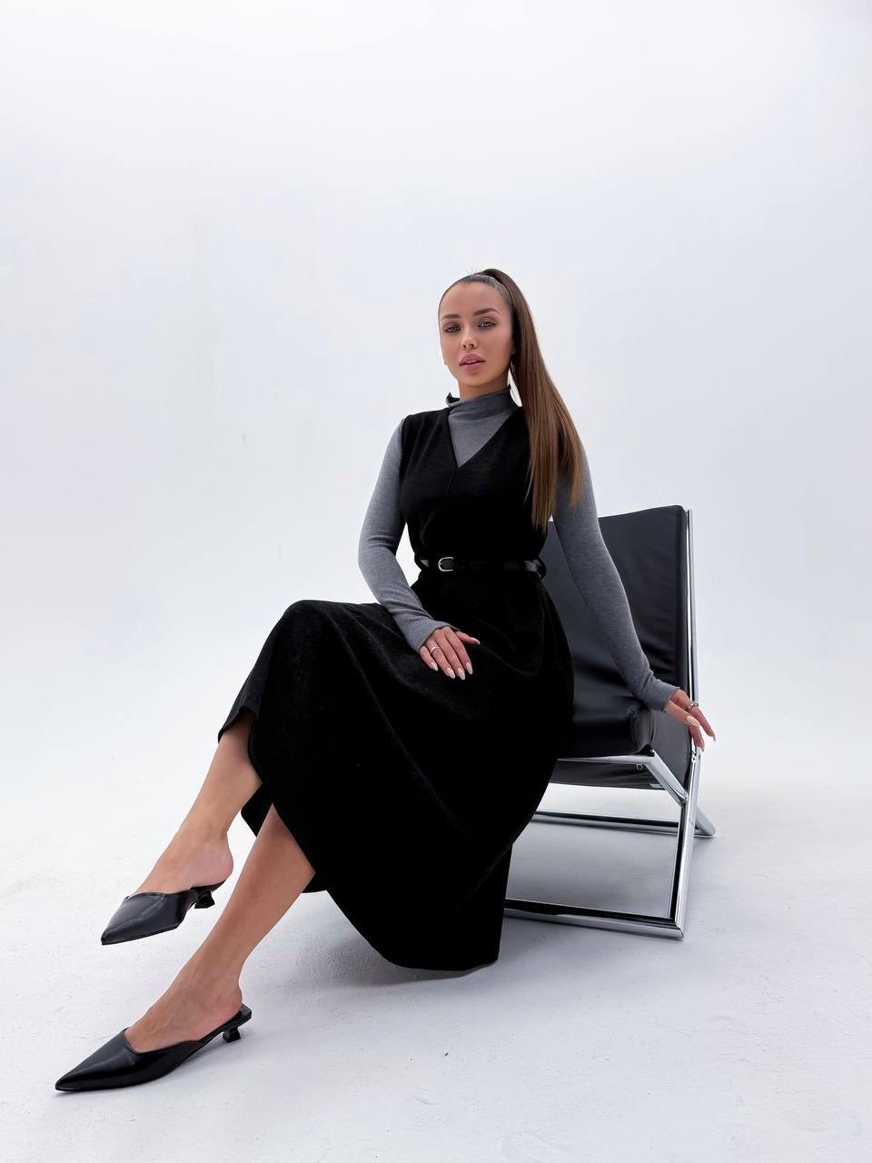 сарафан,сарафан женский,модный сарафан,черный сарафан,бархатный сарафан