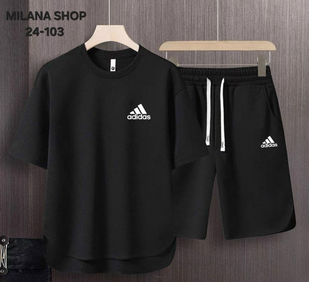 костюм спортивный летний мужской,костюм спортивный adidas,комплект спортивной одежды,комплект спортивного костюма,костюм шорты футболка мужской