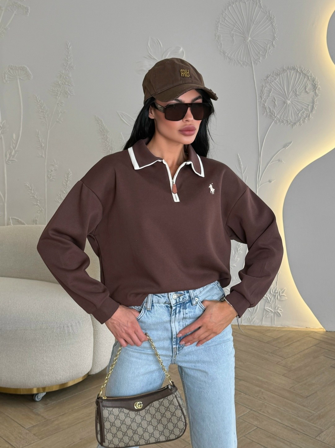 женская кофта,свитшот поло,свитшот женская,свитшот поло женский,свитшот оверсайз