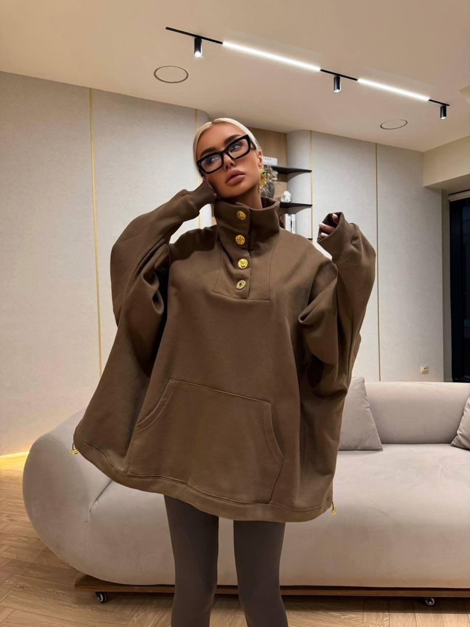 модная толстовка,толстовка в стиле,бежевый свитшот,толстовка,женский свитшот