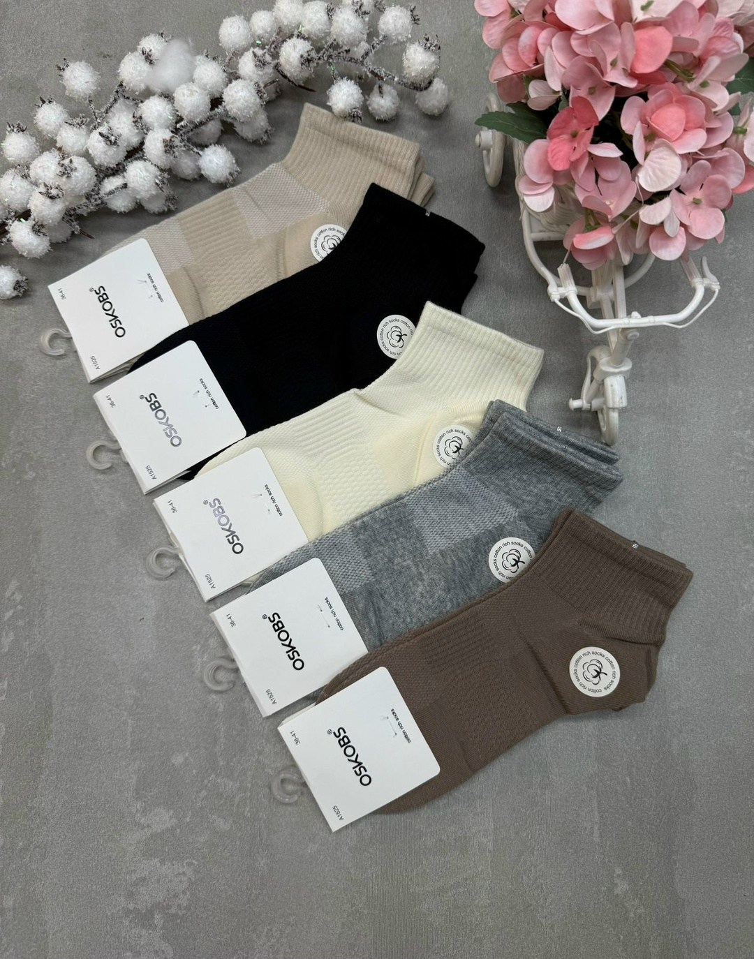 носки короткие хлопковые trendyfeet 221159795,носки женские,носки женские короткие,носки turkan женские,носки комплект