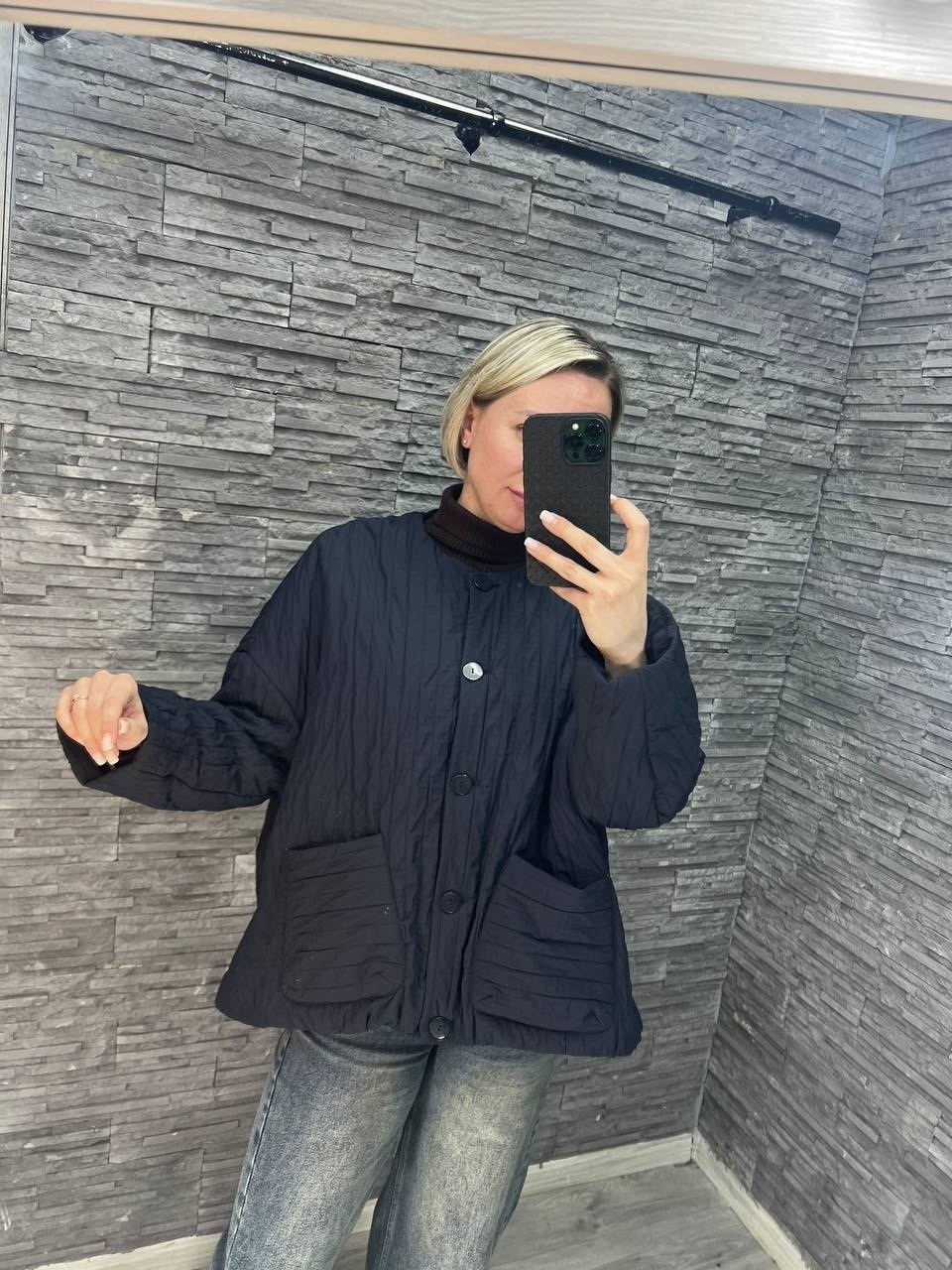 куртка бомбер женский стеганый em&sima,куртка женская,стильная куртка,куртка стеганая,куртка оверсайз