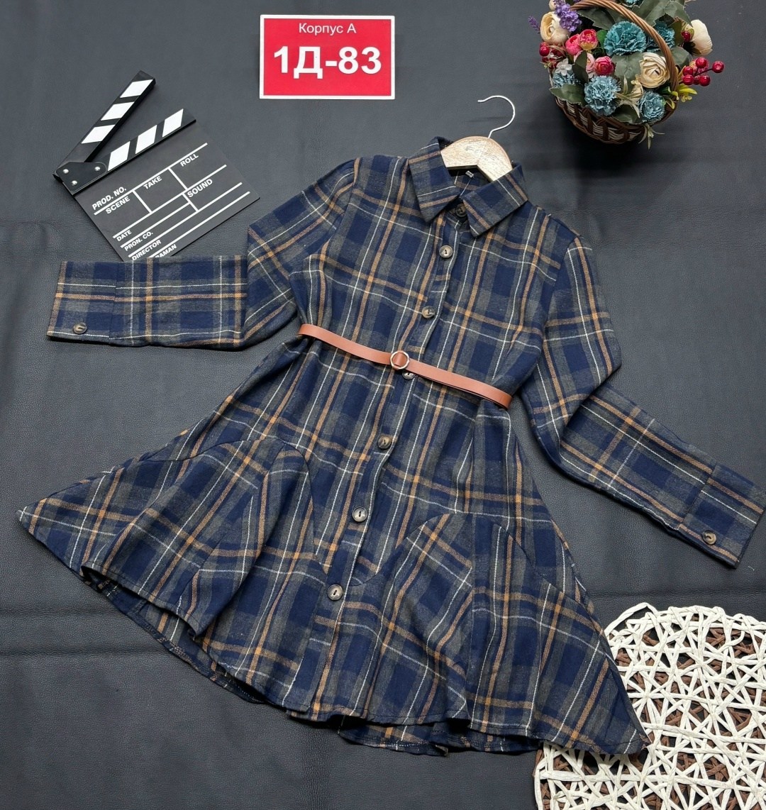 платье в клетку для девочки,платье рубашка для девочки,платье рубашка в клетку,платье в клетку,детское платье в клетку с длинным рукавом