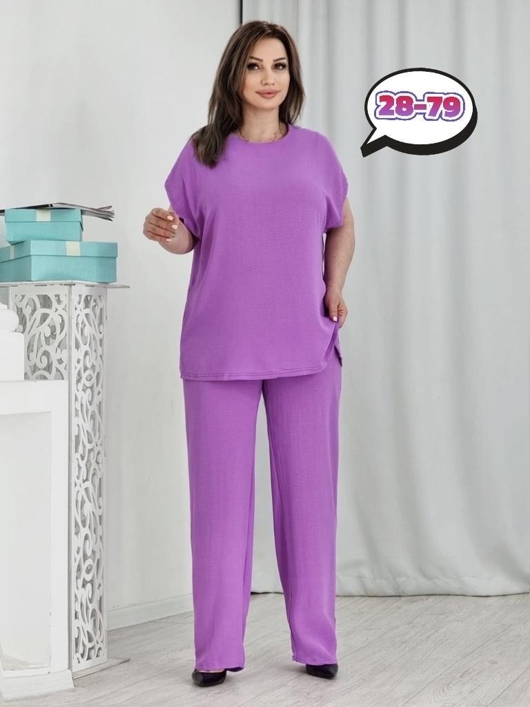 летние костюмы брючные фиолетовые женские,женские костюмы больших размеров,брючный костюм больших размеров,женские костюмы,костюм с брюками