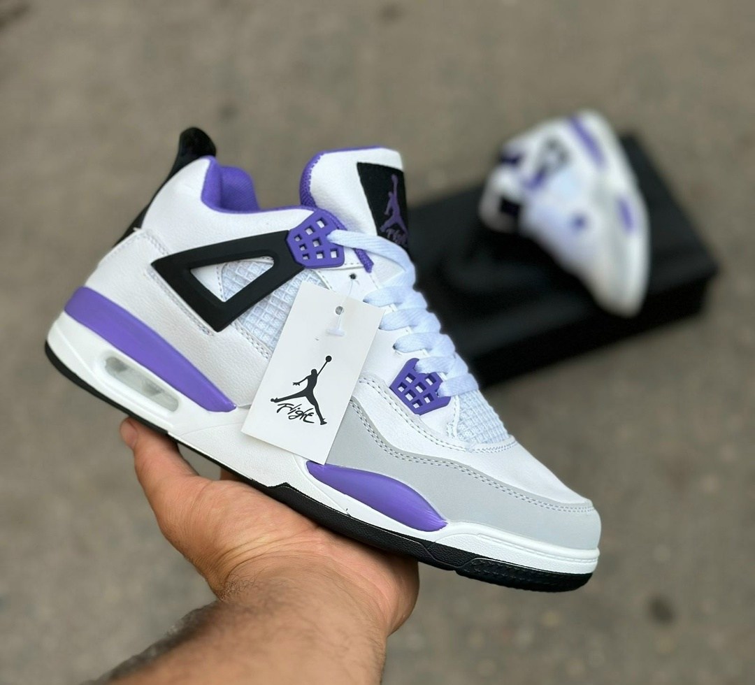 кроссовки nike air jordan 4 retro,nike air jordan 4 white purple,кроссовки,кроссовки nike air jordan 4,кроссовки air jordan air jordan 4 retro