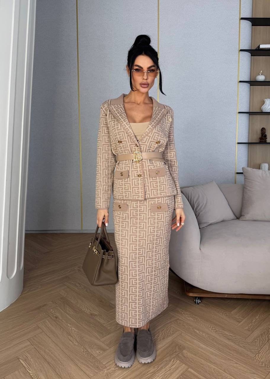 твидовый костюм с юбкой ray&moon2,костюм с юбкой,твидовый костюм с юбкой,твидовый костюм,твидовый костюм женский