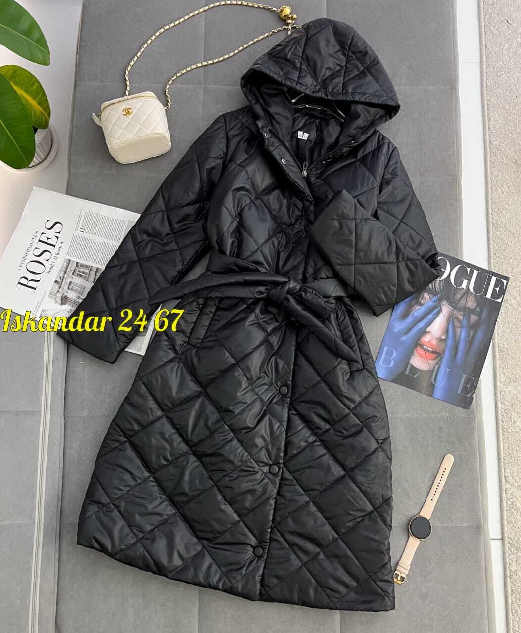 стеганое пальто с капюшоном,женская куртка,стеганое пальто женское,женская верхняя одежда куртка синтепон,верхняя одежда - удлиненная куртка арт. 11911436