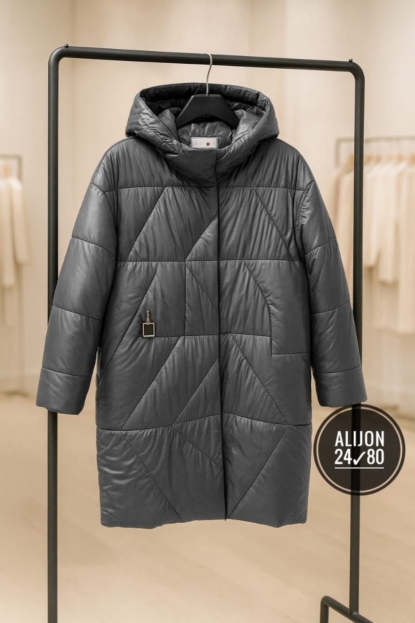 удлиненная куртка,женский пуховик,женская зимняя куртка,пальто женское зимнее-54-синий- кармельстиль стеганное зимнее пальто больших размеров,пуховик karmelstyle размер 62 синий