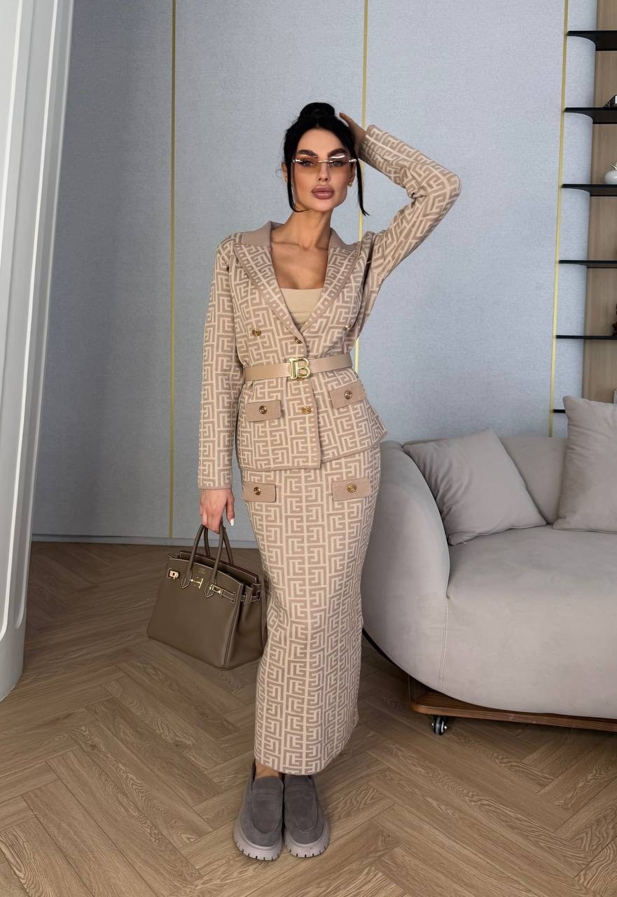 твидовый костюм с юбкой ray&moon2,костюм с юбкой,твидовый костюм с юбкой,твидовый костюм,твидовый костюм женский