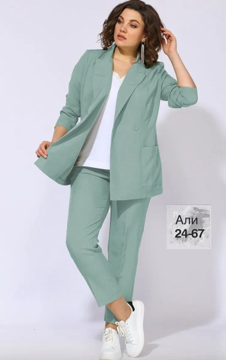 брючные костюмы женские,костюм брючный летний,костюм брючный 603а салатовый anastasia mak,брючный костюм anastasia mak 1053а мятный,костюм женский
