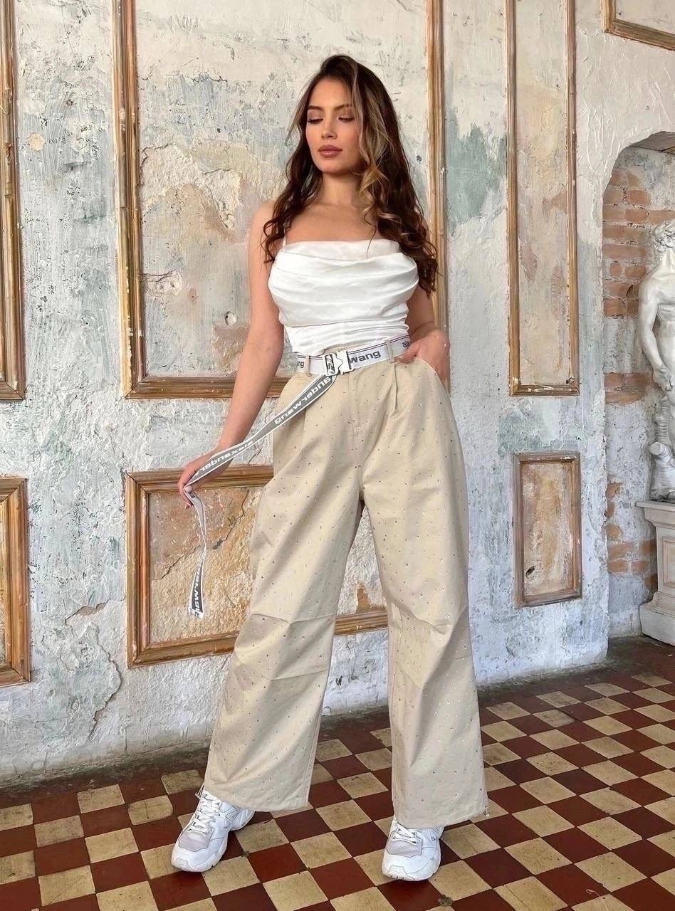 брюки карго женские широкие,мешковатые штаны карго женские,брюки свободного кроя,брюки карго женские,модные штаны