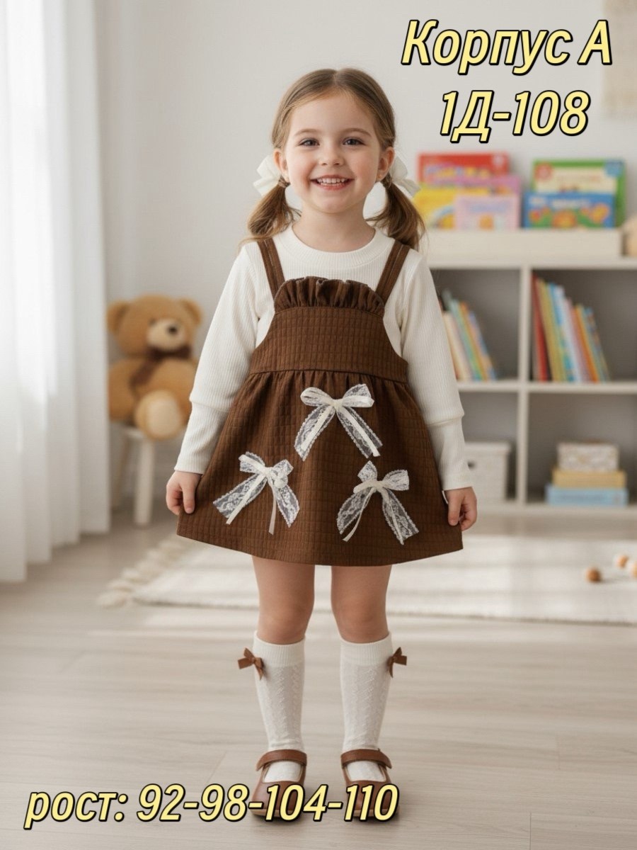 коричневый сарафан,сарафан для девочек,платье для девочек,сарафан для девочки на бретелях,сарафан для девочки в садик