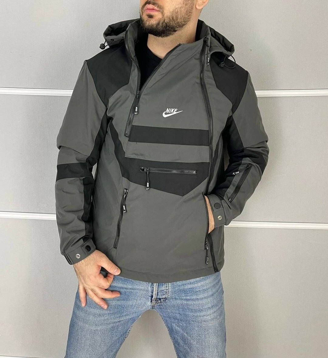 куртка весенняя мужская nike,куртка мужская белое,демисезонная куртка анорак,куртка демисезонная мужская nike,куртка мужская nike