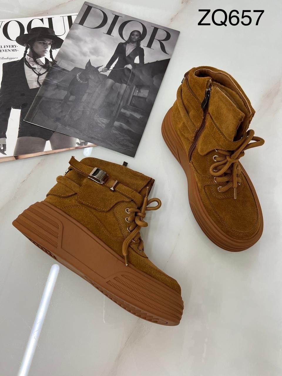 , зимняя, женская,ботинки зимние замшевые на платформе спортивные bati цвет коричневый,женская зимняя