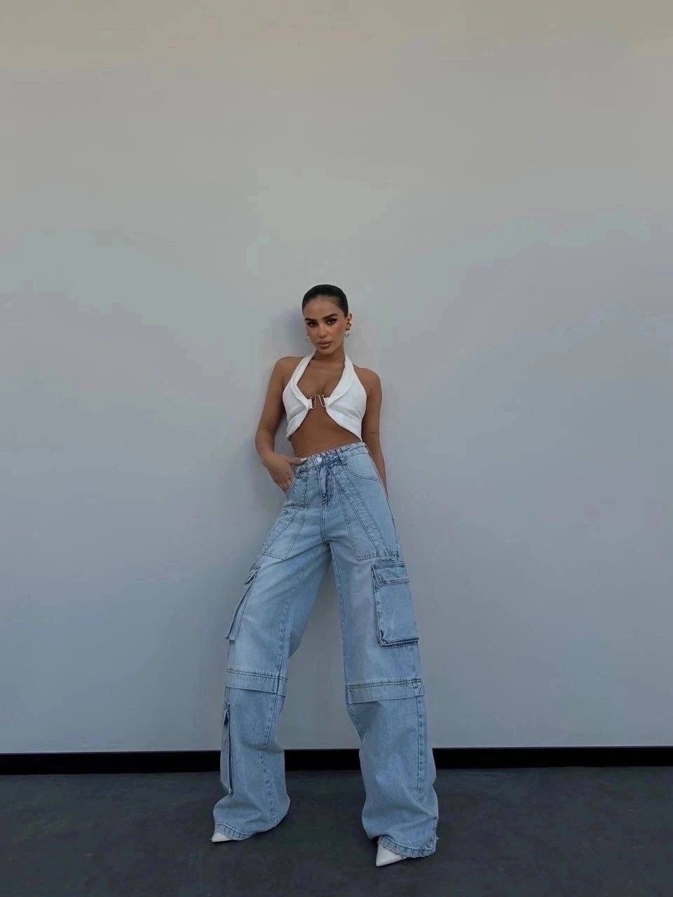 женские джинсы и брюки,джинсы карго,джинсы карго женские широкие,модные джинсы,джинсы с карманами