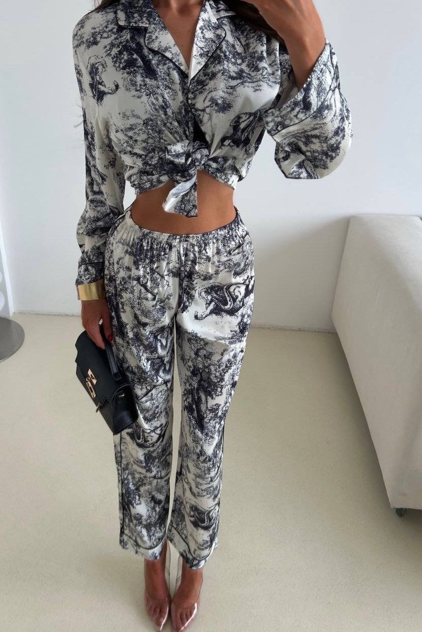 шелковый костюм в пижамном стиле,костюм в пижамном стиле,пижамные костюмы,пижама женская,пижама для женщин