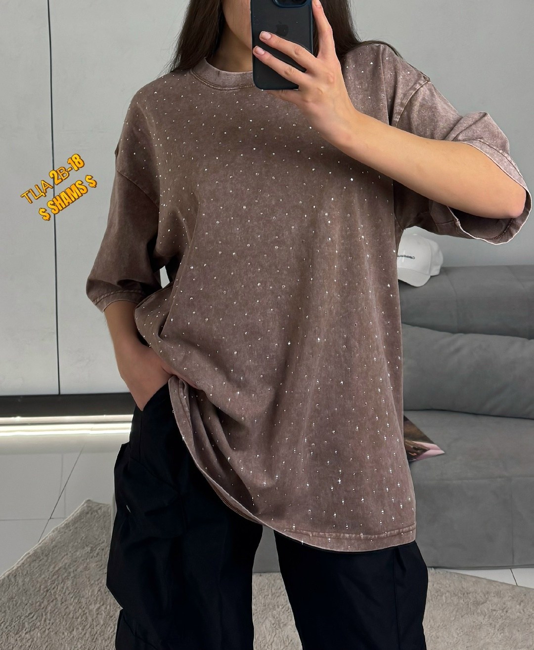 футболка оверсайз со стразам,женская футболка со стразами,футболка женская,футболка варенка со стразами оверсайз glamgrace,женская футболка оверсайз со стразами