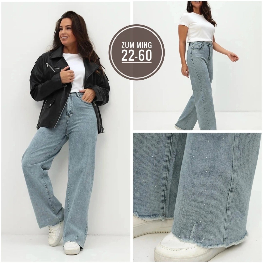 джинсы больших размеров,джинсы женские,женские широкие джинсы,голубой джинсы широкие трубы клеш,женские брюки джинсы