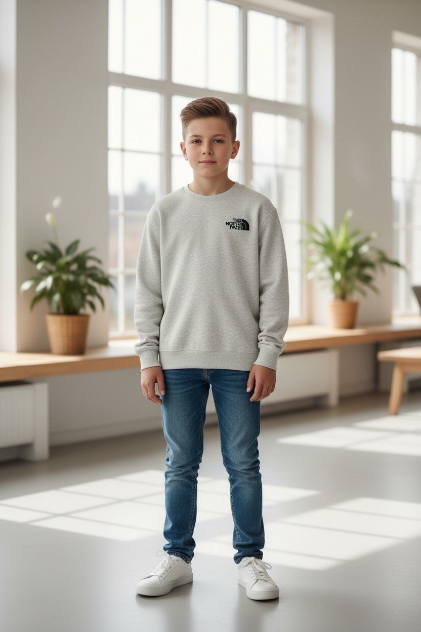 свитшот the north face для мальчика,jacob sartorius sweatshirt,свитшот the north face,серый свитшот the north face,толстовка the north face
