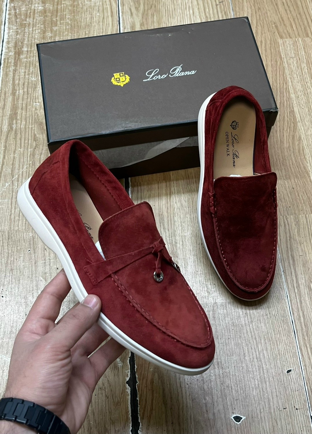 мужские лоферы loro piana,лоферы из натуральной замши loro piana,синие замшевые лоферы loro piana open walk,,лоферы loro piana