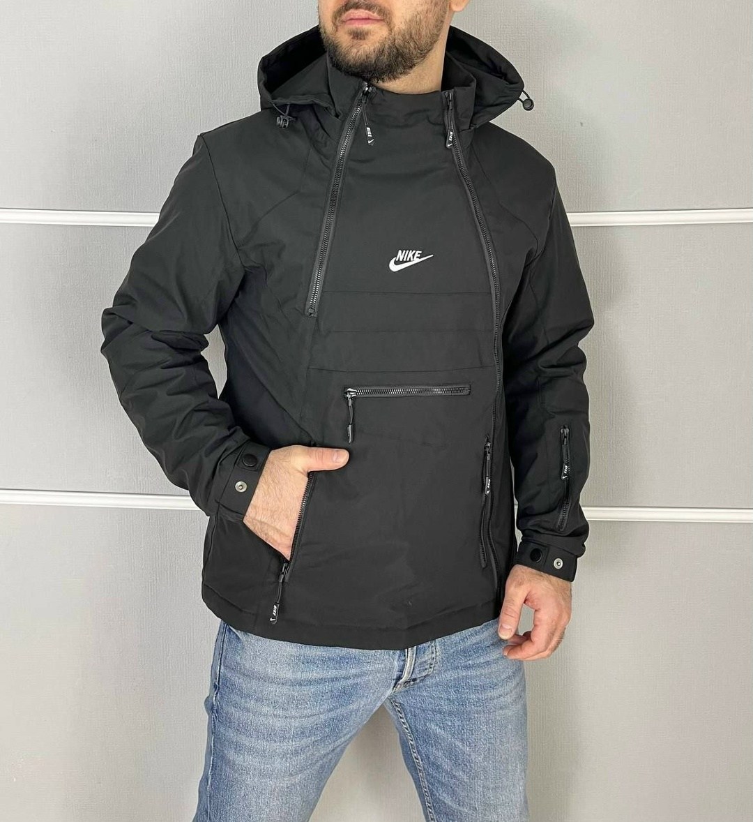 куртка весенняя мужская nike,куртка мужская белое,демисезонная куртка анорак,куртка демисезонная мужская nike,куртка мужская nike