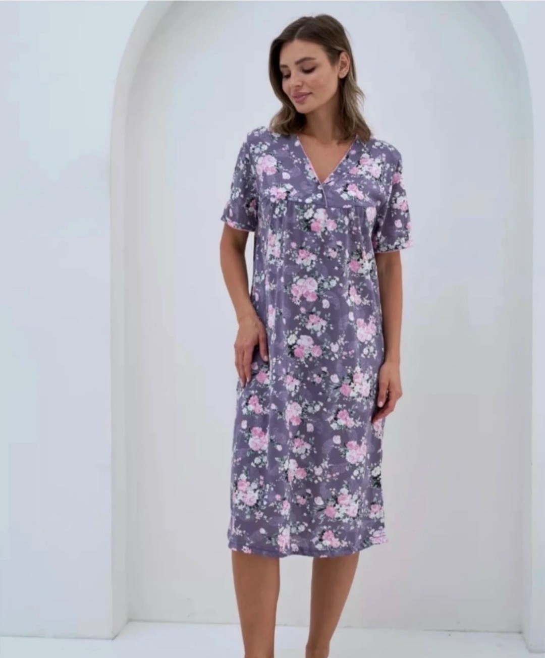 ночная сорочка трикотажная хлопок mironia,ночная сорочка трикотажная хлопок,ночная сорочка женская,ночная сорочка женская хлопок,ночная сорочка домашняя одежда