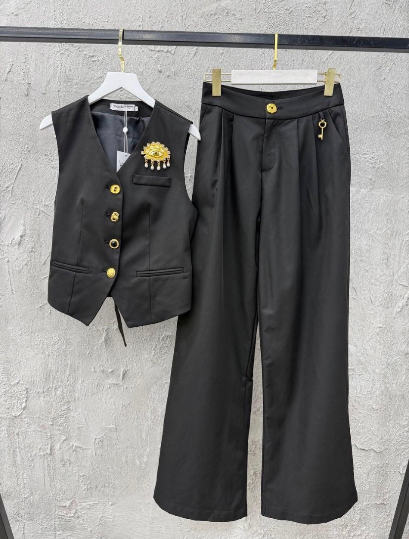 брючный костюм,брюки палаццо и жилет костюм,костюм из льна женский брюки и жилет,брючный костюм женский с жилеткой брюки палаццо,брюки и жилетка женская