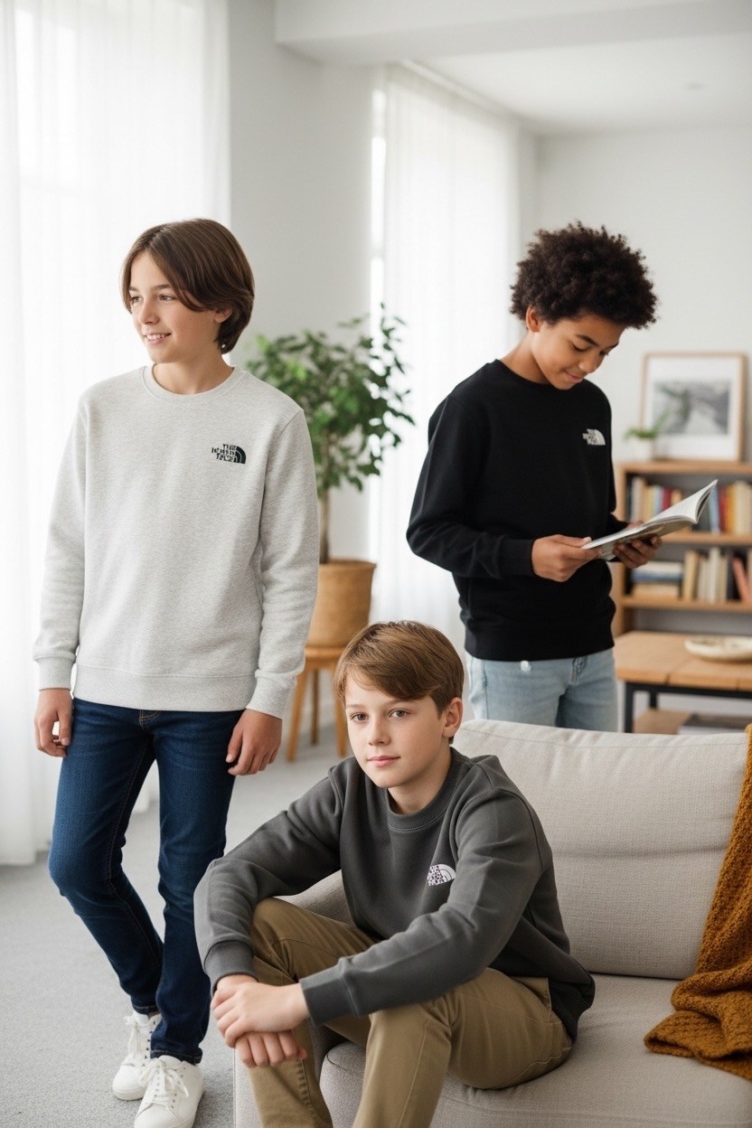 свитшот the north face для мальчика,jacob sartorius sweatshirt,свитшот the north face,серый свитшот the north face,толстовка the north face