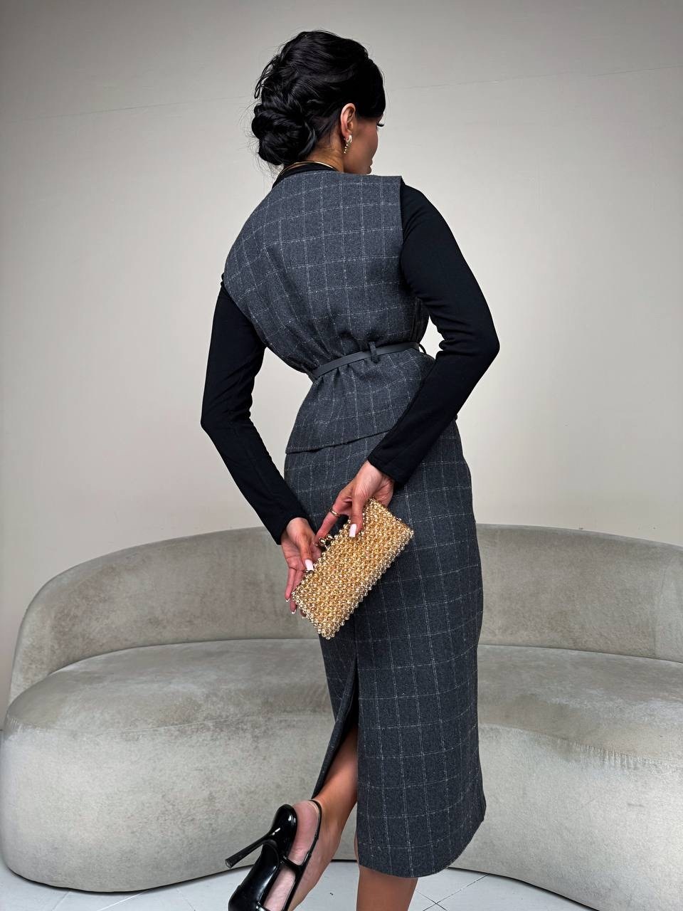 теплые платья,сарафан,платье сарафан,сарафан в клетку,коричневый сарафан