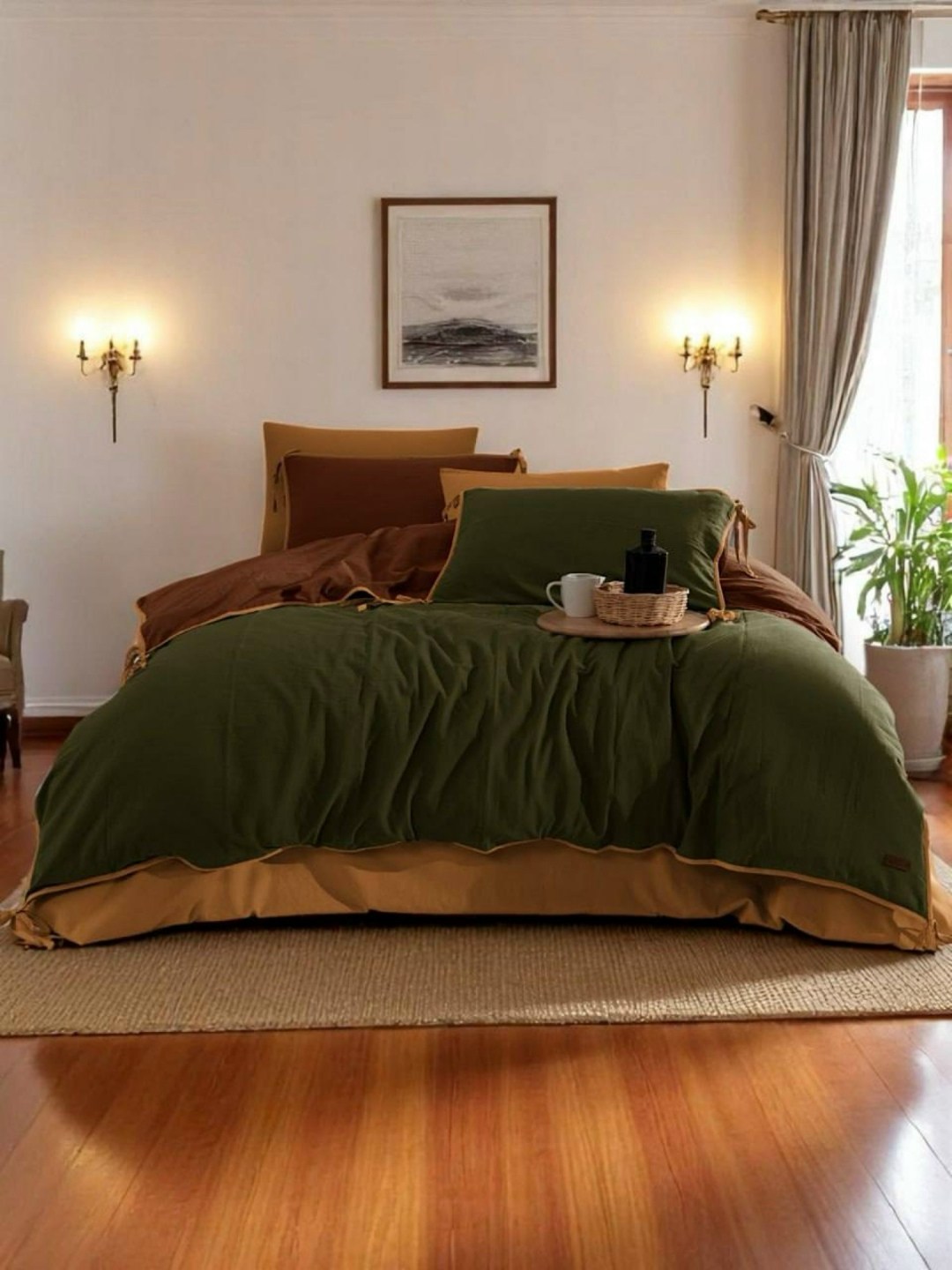 комплект постельного белья,постельное бельё,однотонное постельное белье,интерьер спальной,стильная спальня