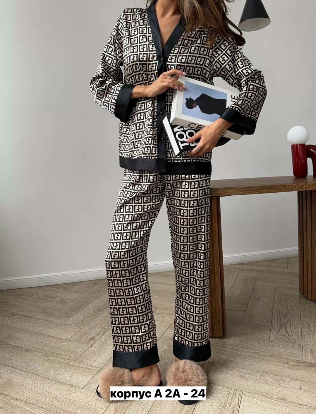 пижама женская,пижама женская домашняя со штанами шелковая,пижама,домашний костюм пижама,пижама фенди