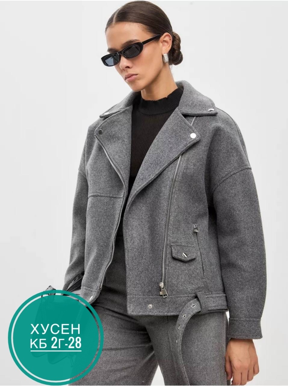 куртка из пальтовой ткани,куртка из пальтовой ткани серая,куртка из пальтовой ткани серая fly-style,полупальто,куртка женская демисезонная