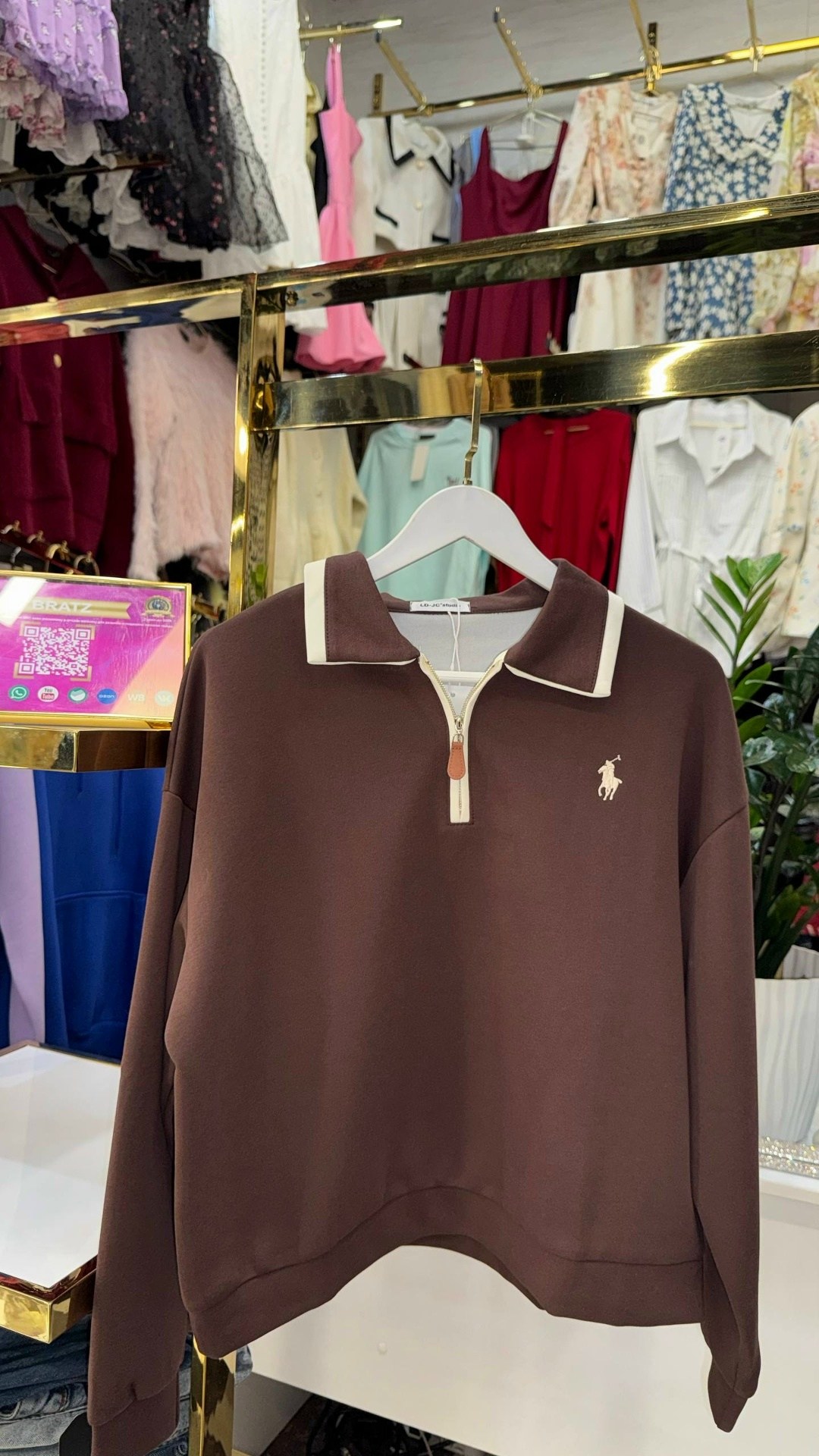 женская кофта,свитшот поло,свитшот женская,свитшот поло женский,свитшот оверсайз