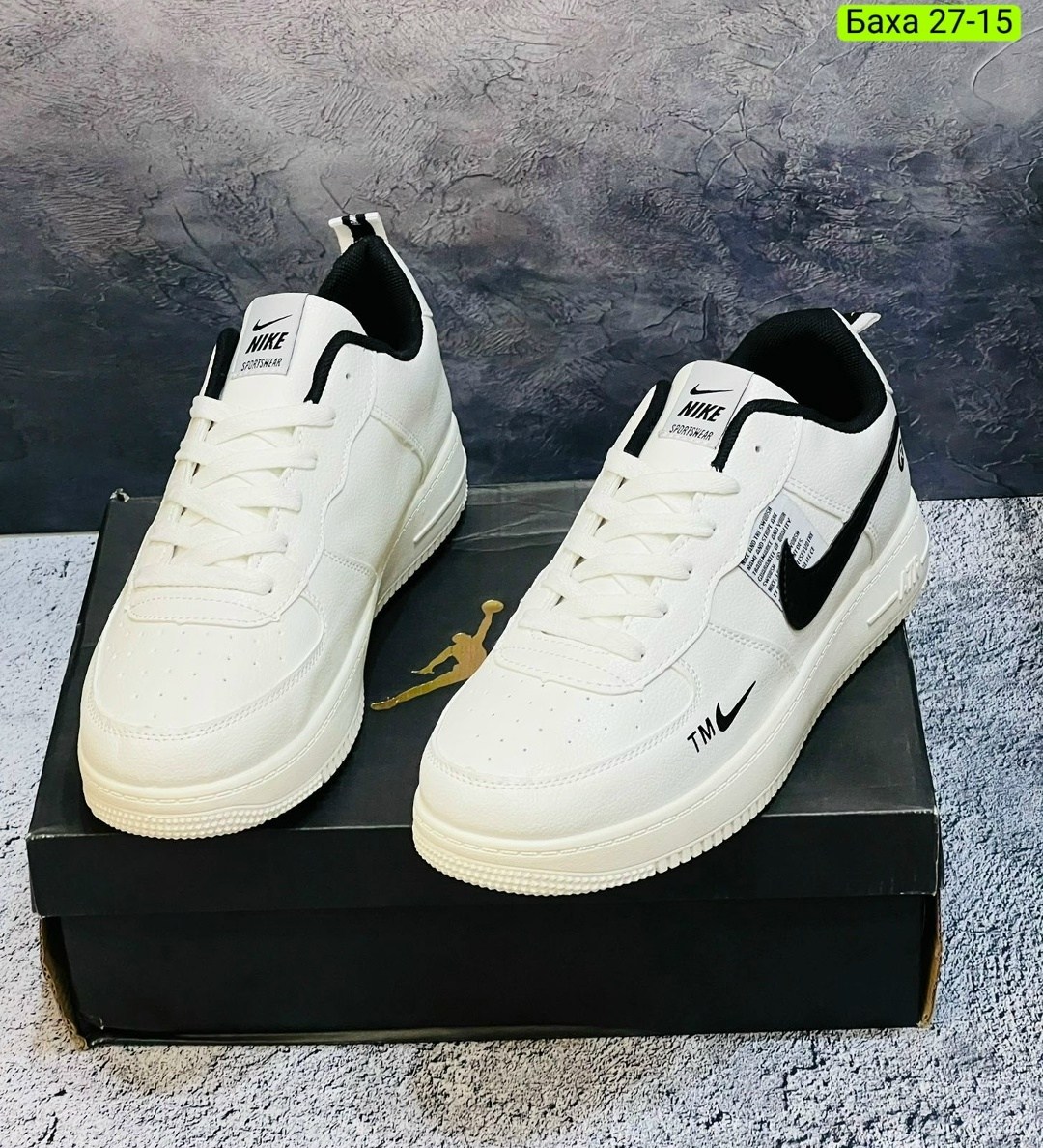 кроссовки,nike air force 1 low utility white black,nike air force 1 07 lv 8,,кросcовки nike air force 1