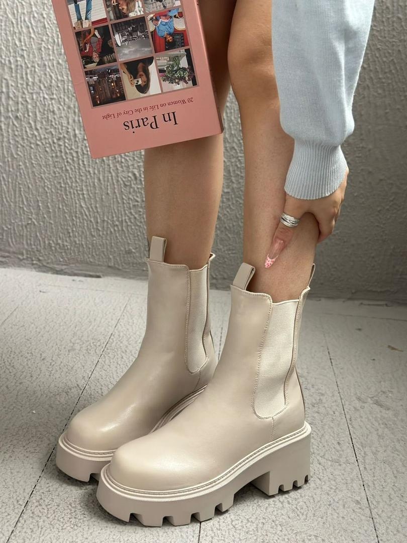 женские ботинки,,ботинки челси зимние женские,ботинки бежевые,челси  бежевые
