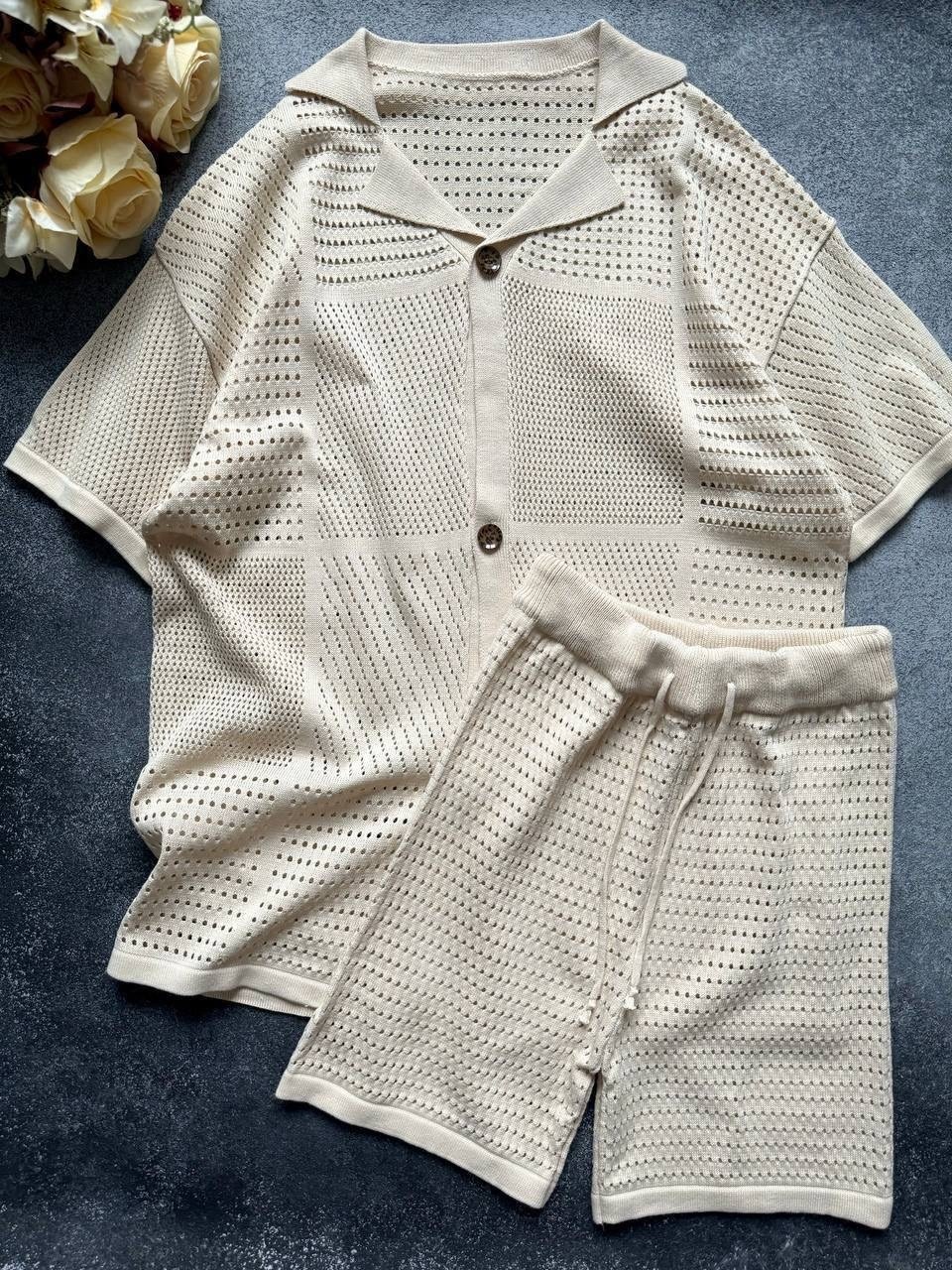 вязаные костюмы женские,трикотажный костюм с шортами,женский вязаный комплект,вязаные костюмы,комплект с шортами